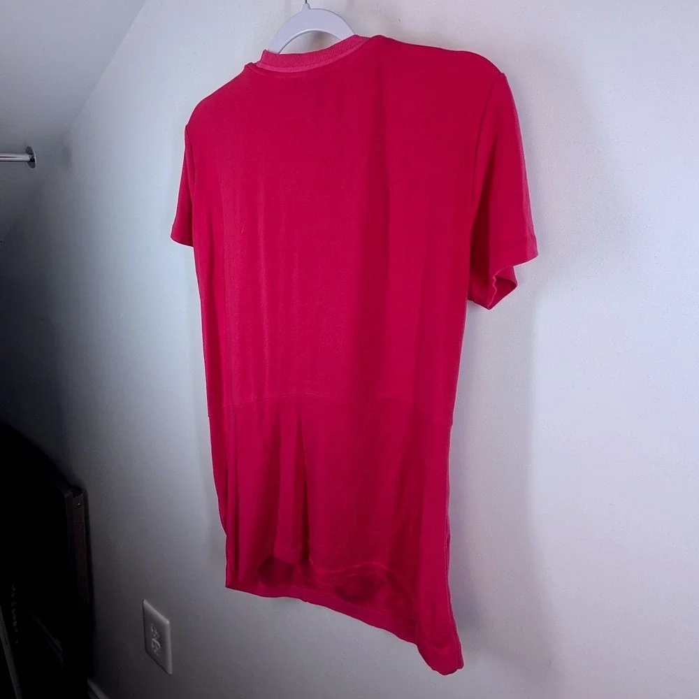 Rag & Bone Pink Marina Twisted Front Knot Short Sleeve Crew Neck T-Shirt Small - Picture 7 of 7